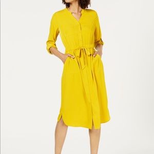 NWT Alfani 3/4 belted shirt dress Macy’s  ❤️
